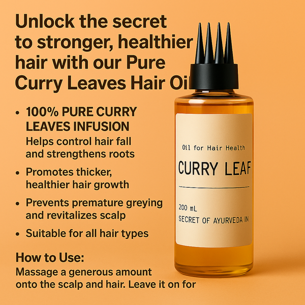 Curry Leaves Hair Oil 200ml + Face Pack 250g – Purify & Revive Bundle 🔥 super sale